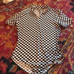 Checkered bodysuit